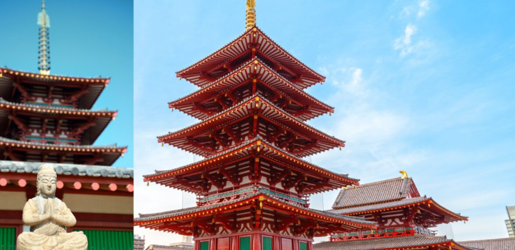 tempio in Cina di colore rosso